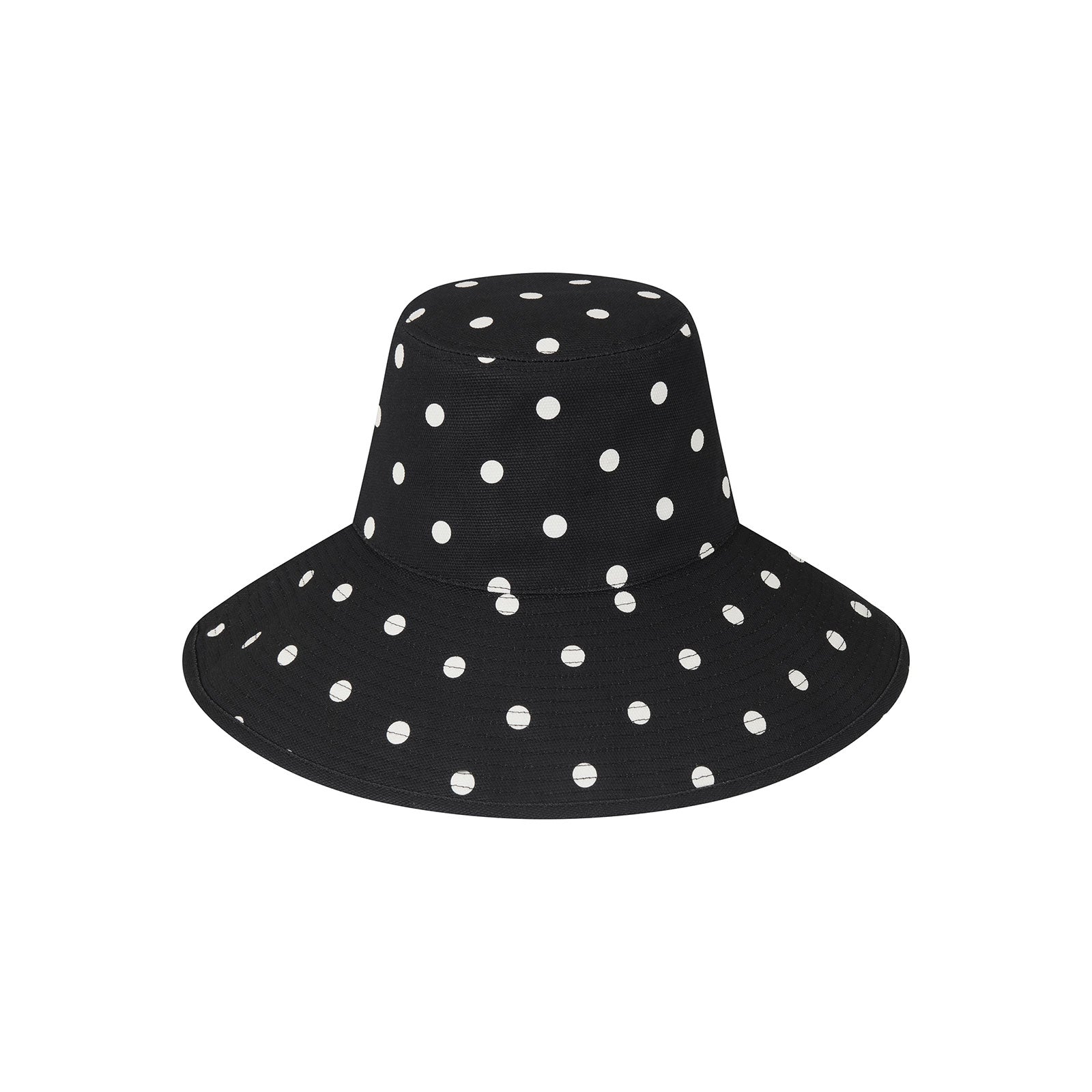 Holiday Bucket - Polka Dot Black